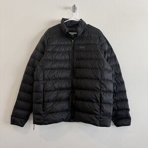 REI‎ Coop Down Jacket Men XL Tall Black Light Weight Outdoor Hiking Travel